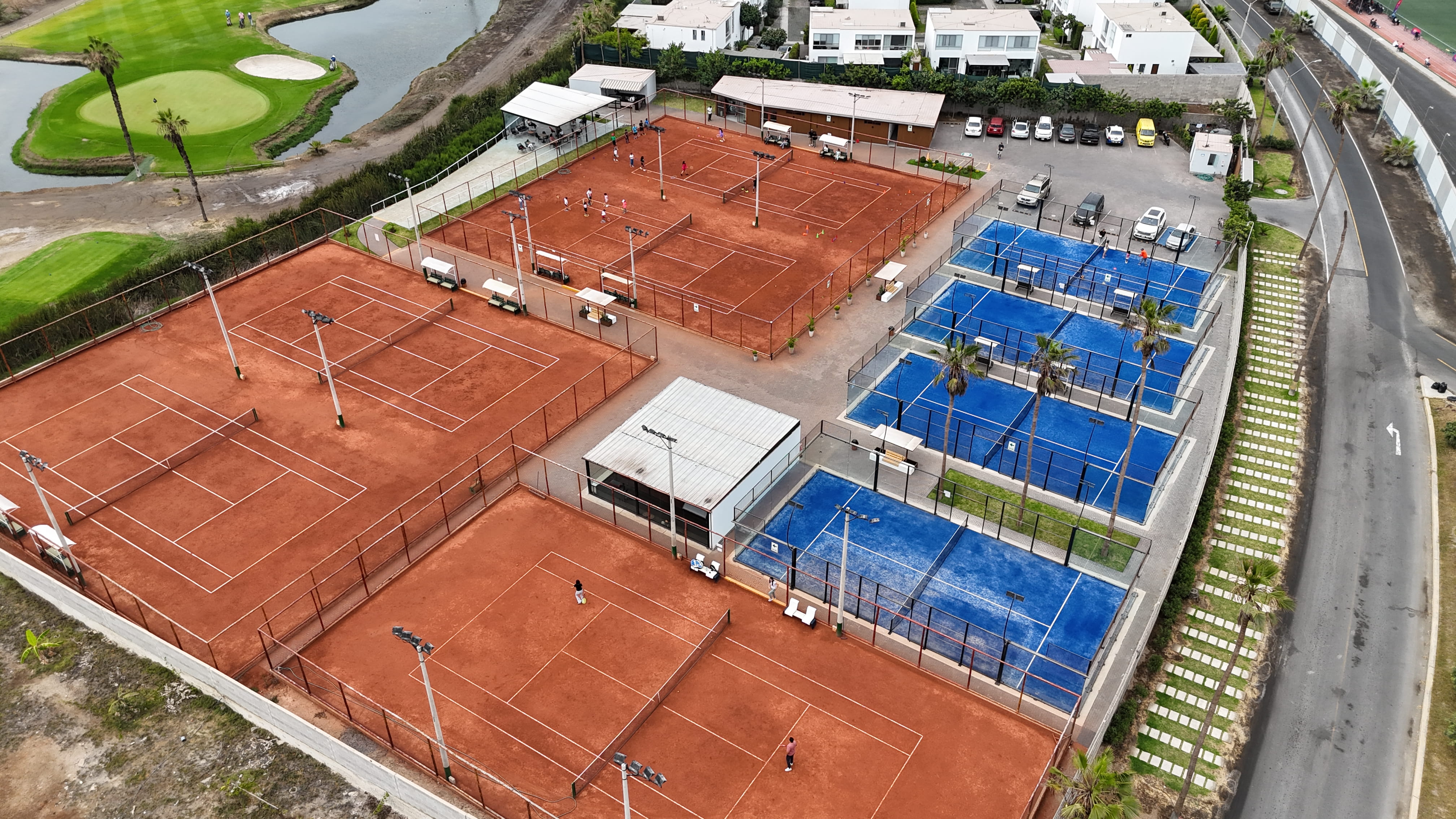 Cobertura drone Club Padel Tenis Villa Lima – Mente Sports